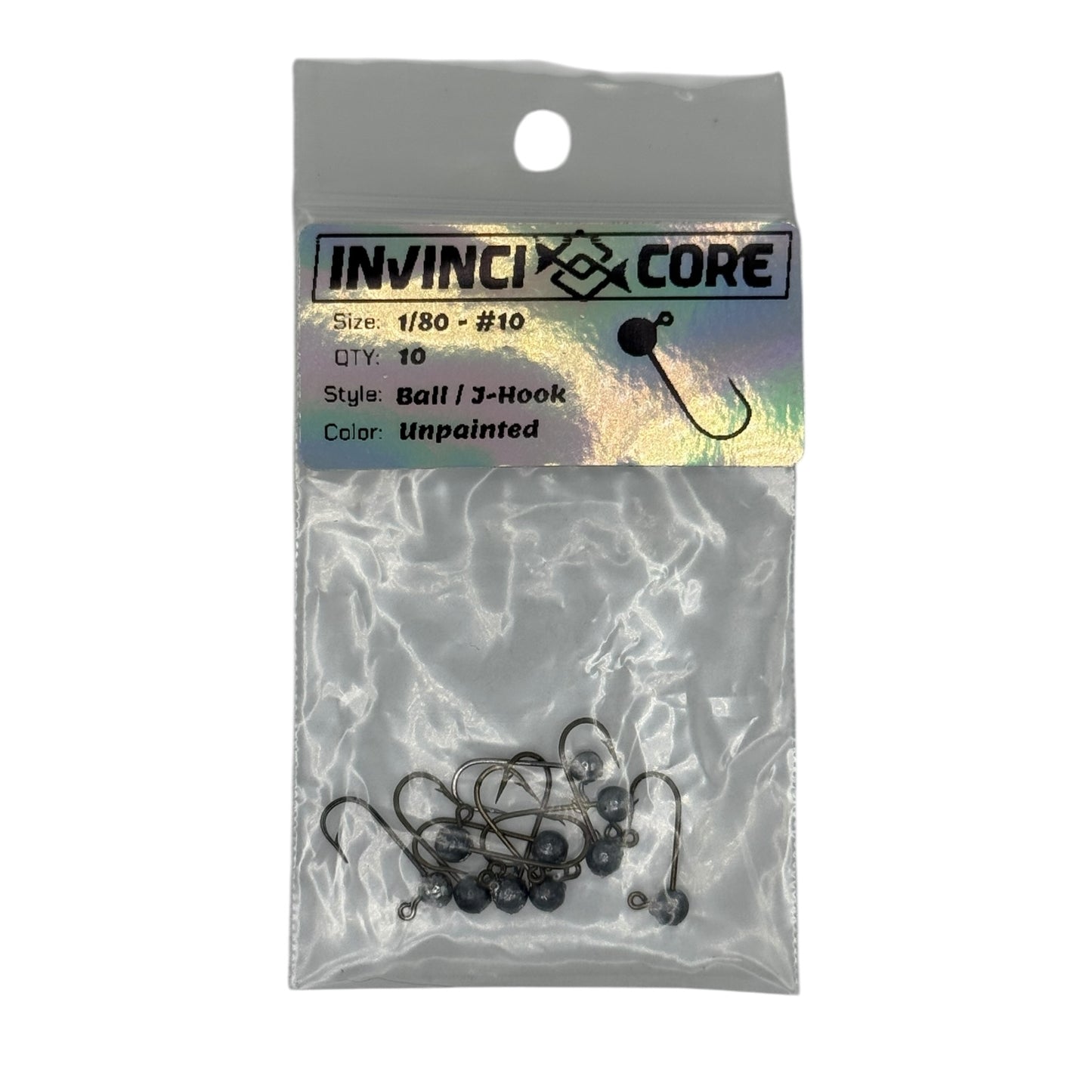 Jig Head 1/80oz #10 or #12 Round Bend Hook