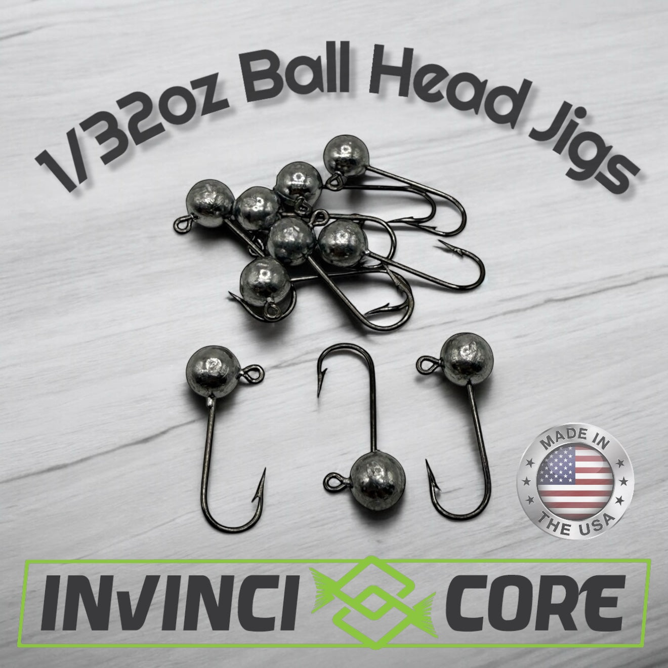 Jig Head 1/32oz #2 #4 #6 #8 Round Bend Hook