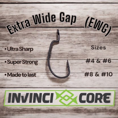 c hooks for ingot weight hooks Extra Wide Gap (EWG) Micro Finesse Hooks – Invinci Core
