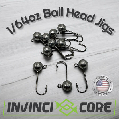 Jig Head 1/64oz #4 #6 #8 #10 Round Bend Hook